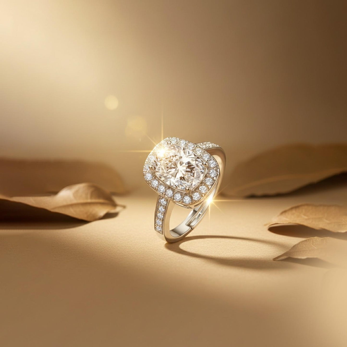 Silver Classic Solitaire Ring For Her