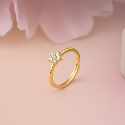 Golden Starry Stellar Ring