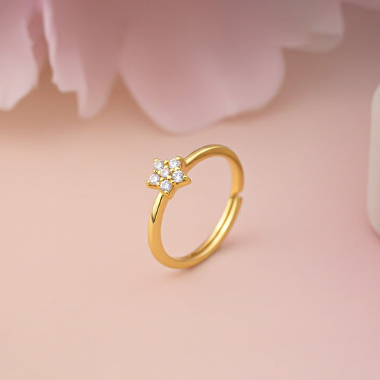 Golden Starry Stellar Ring