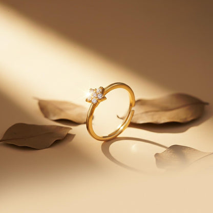 Golden Starry Stellar Ring