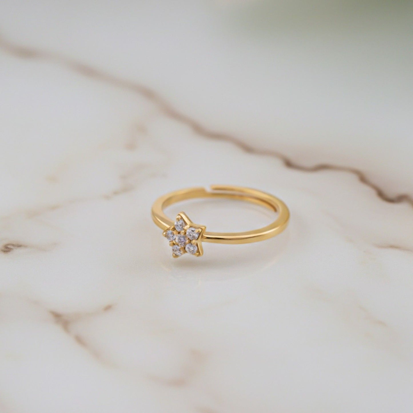 Golden Starry Stellar Ring