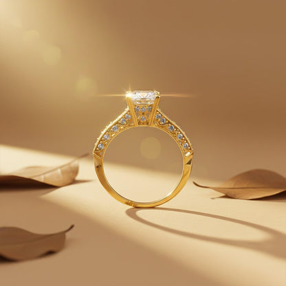 Vintage Style Solitaire Ring