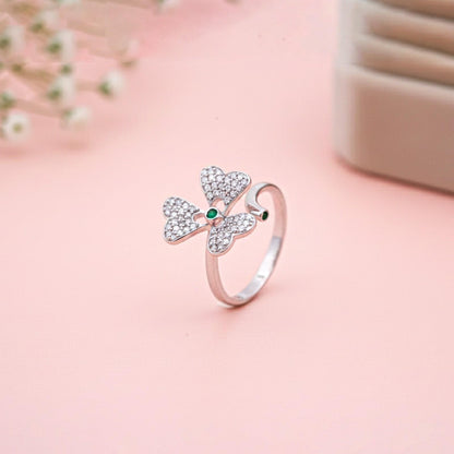 Silver Sterling Tiny Flower Style Ring