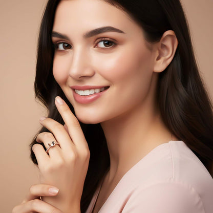 Rose Gold Butterfly Valentine Ring