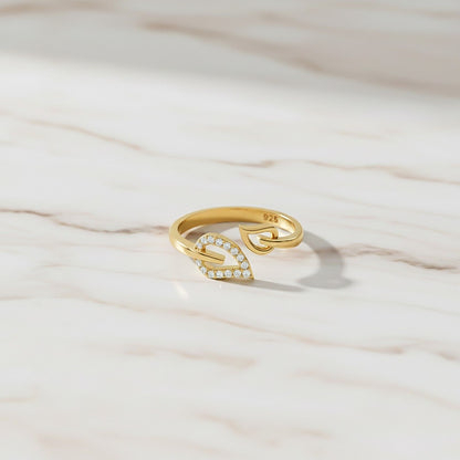 Leaf Design Promise Ring