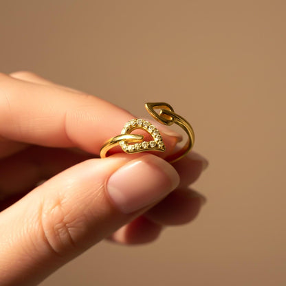 Leaf Design Promise Ring