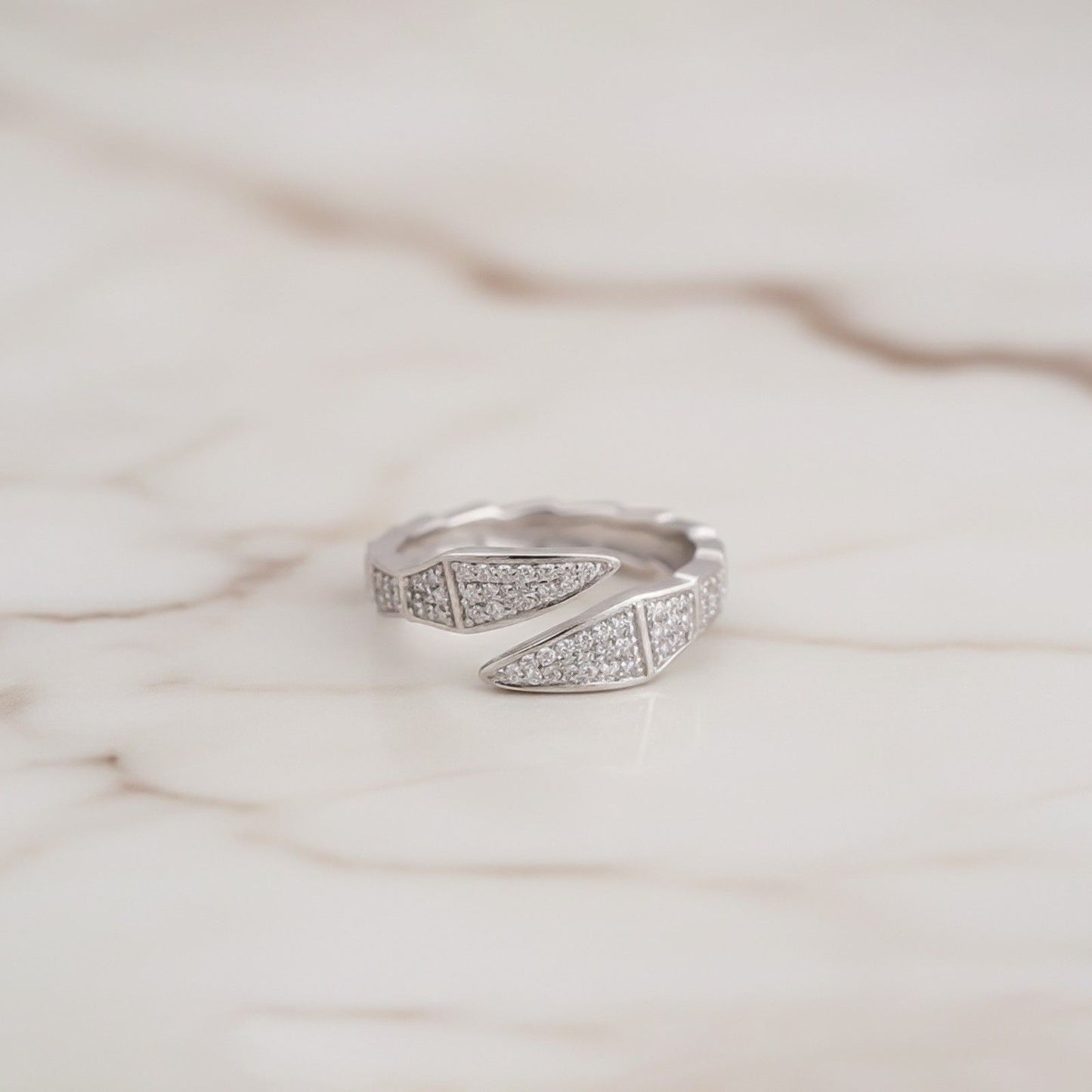 Silver Serpenti Viper Ring
