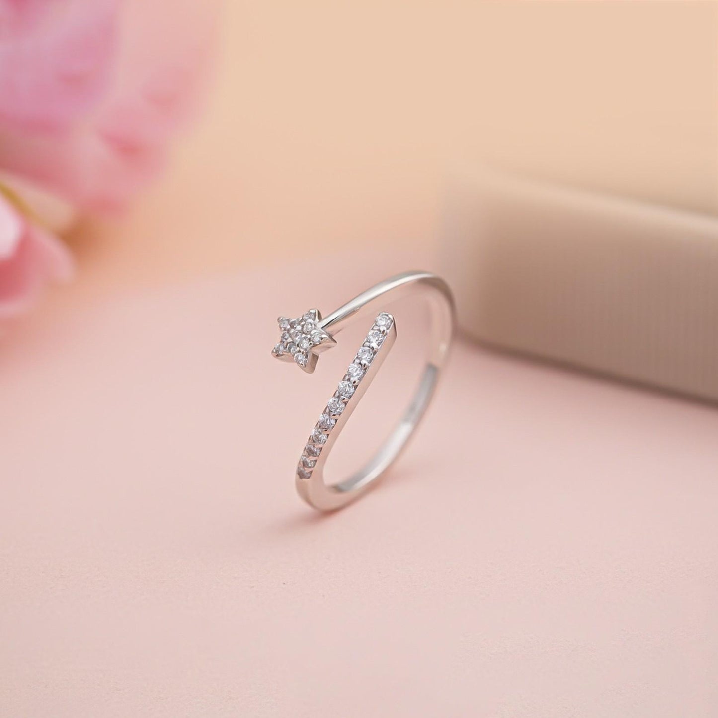 Silver Shooting Star Ring