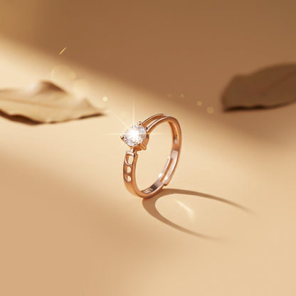 Rose Gold Solitaire Engagement Ring