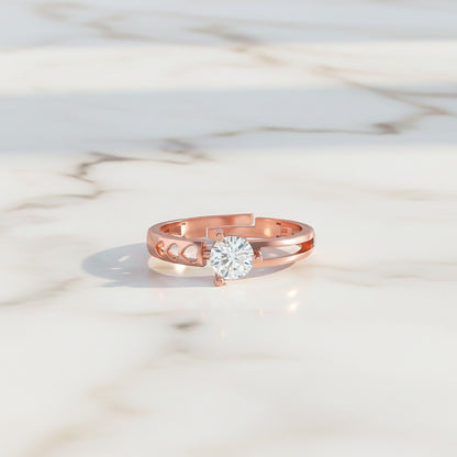 Rose Gold Solitaire Engagement Ring