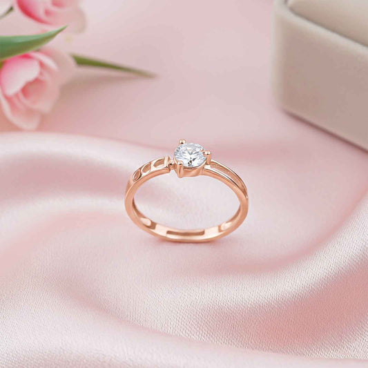 Rose Gold Solitaire Engagement Ring