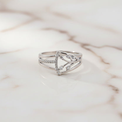 Silver Nature Tree Ring