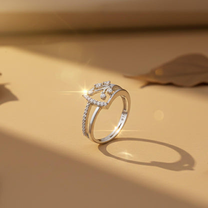 Silver Nature Tree Ring