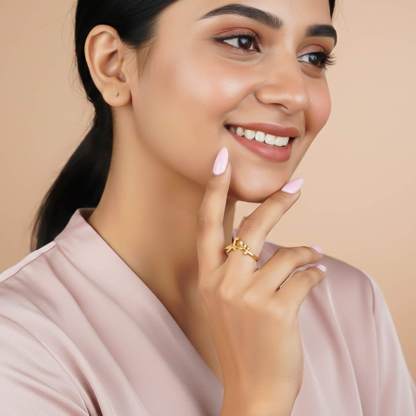 Golden Bird Ring For Women