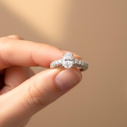 Silver Solitaire Grace Ring