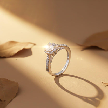 Silver Round Classic Ring