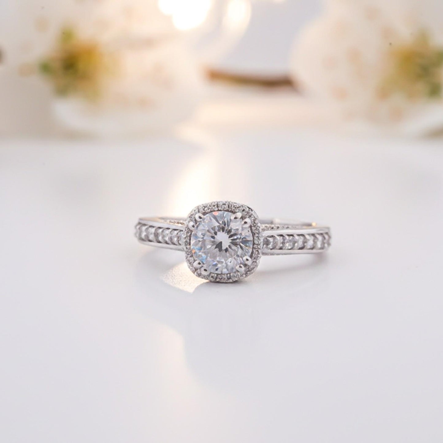 Silver Round Classic Ring