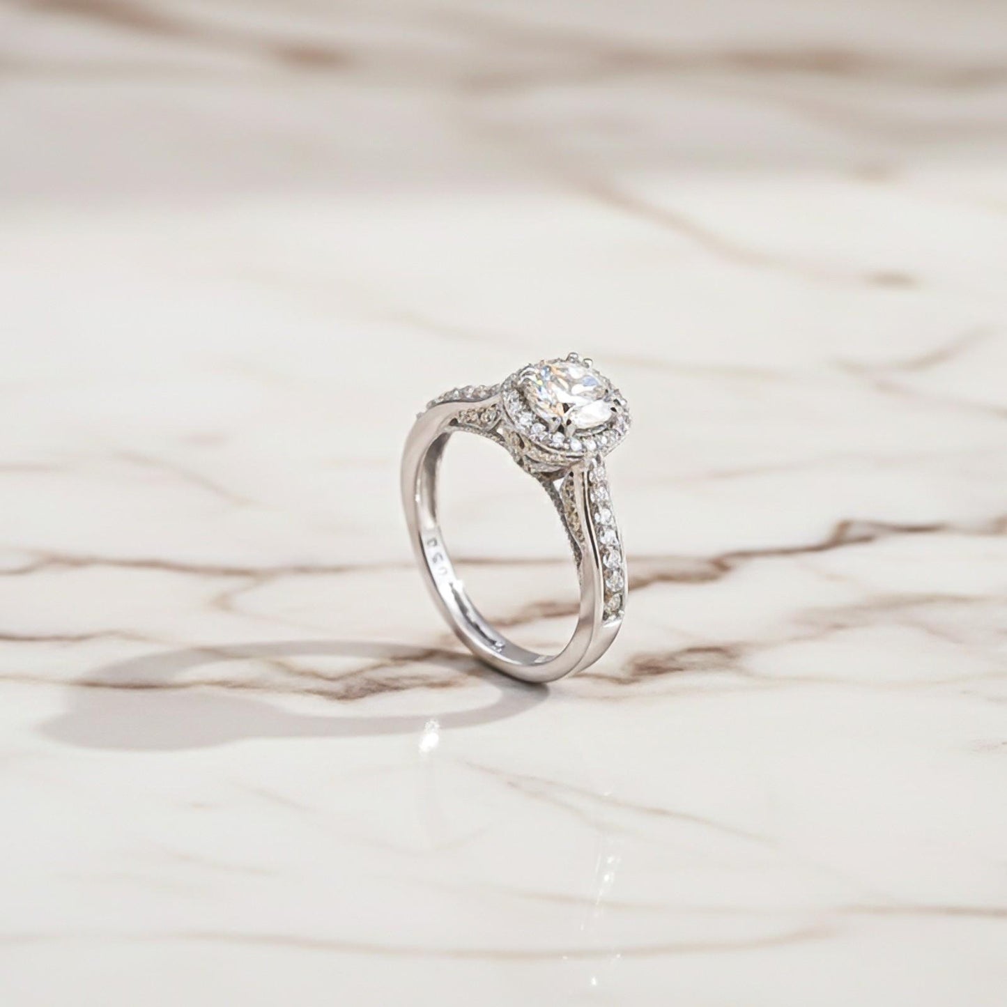 Silver Round Classic Ring