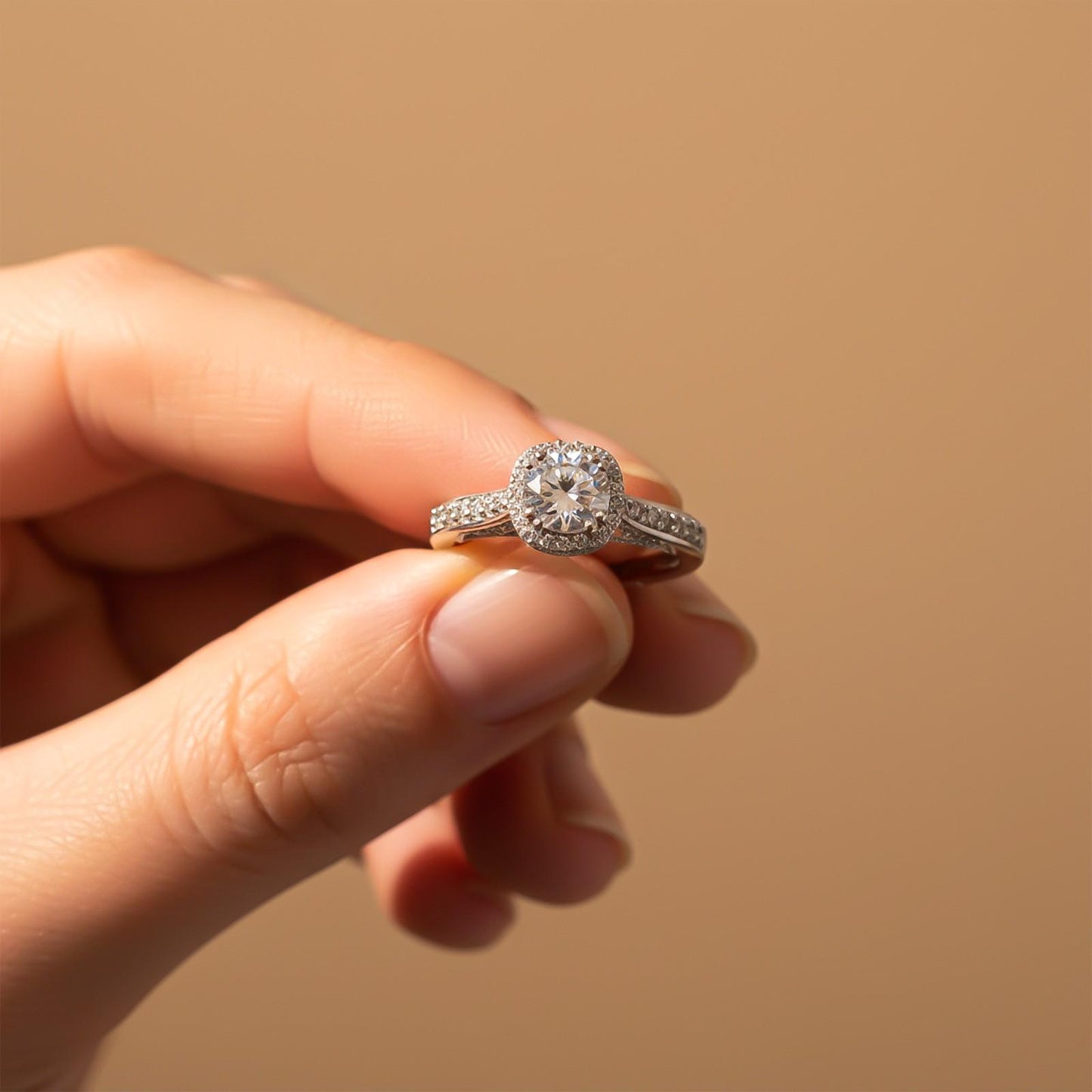 Silver Round Classic Ring