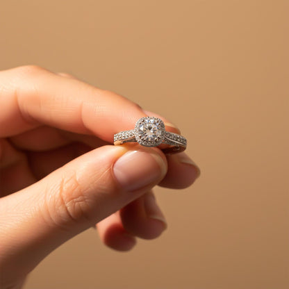 Silver Round Classic Ring