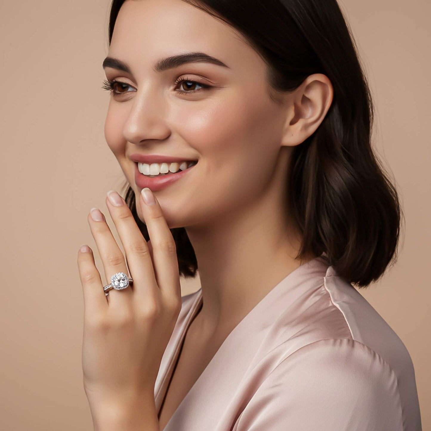 Silver Round Classic Ring