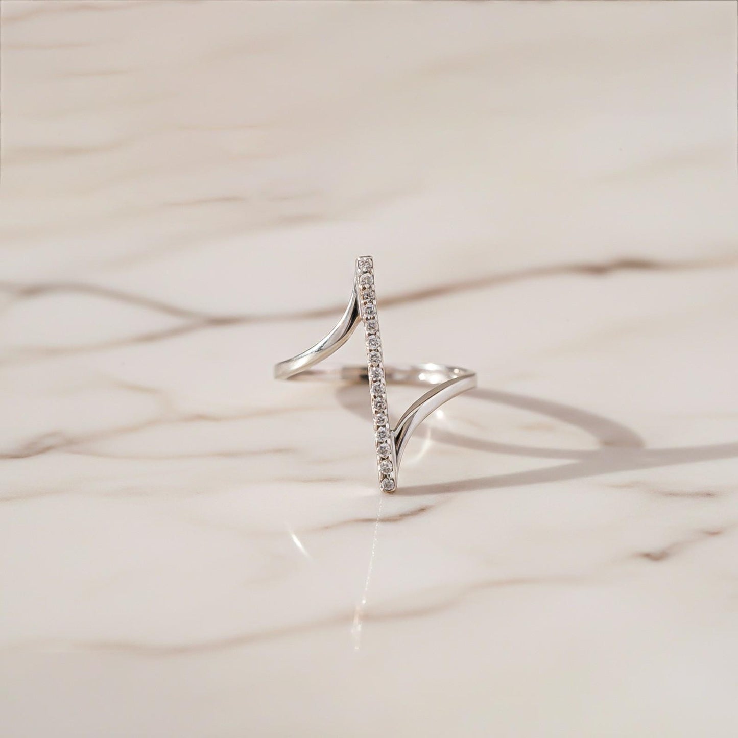 Silver Attracted To You Ring