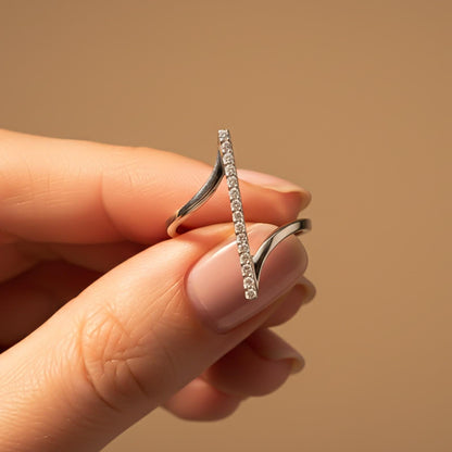 Silver Attracted To You Ring