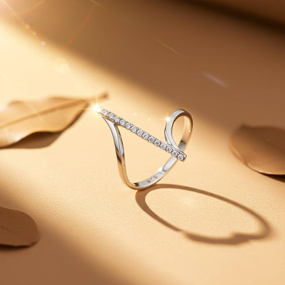 Silver Attracted To You Ring