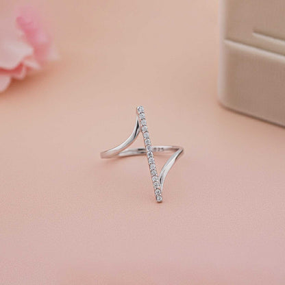 Silver Attracted To You Ring