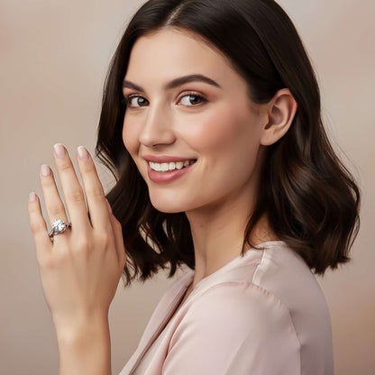 Silver Minimal Solitaire Ring