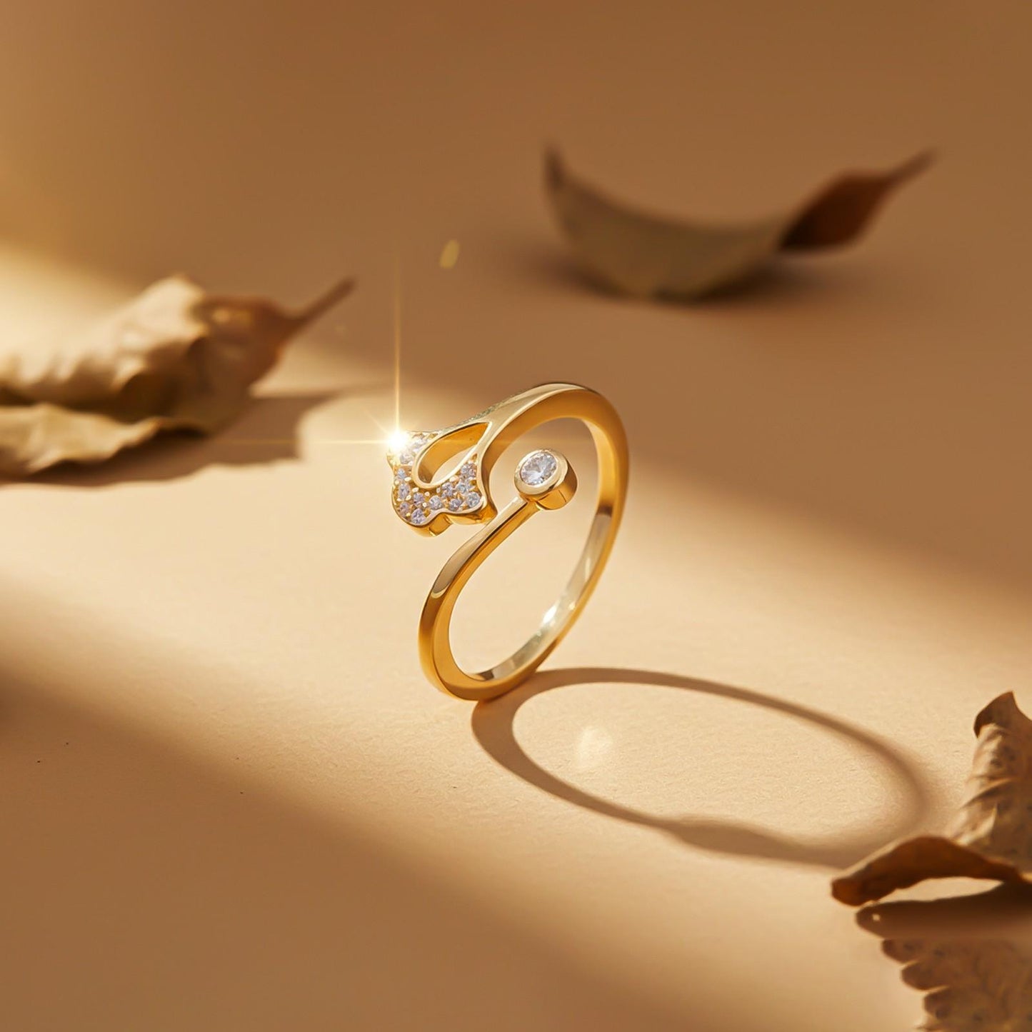 Golden Ever Glow Diamond Ring