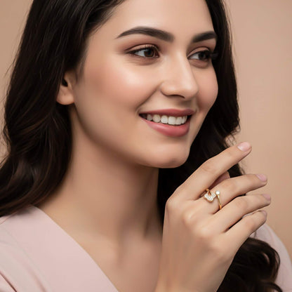 Golden Ever Glow Diamond Ring