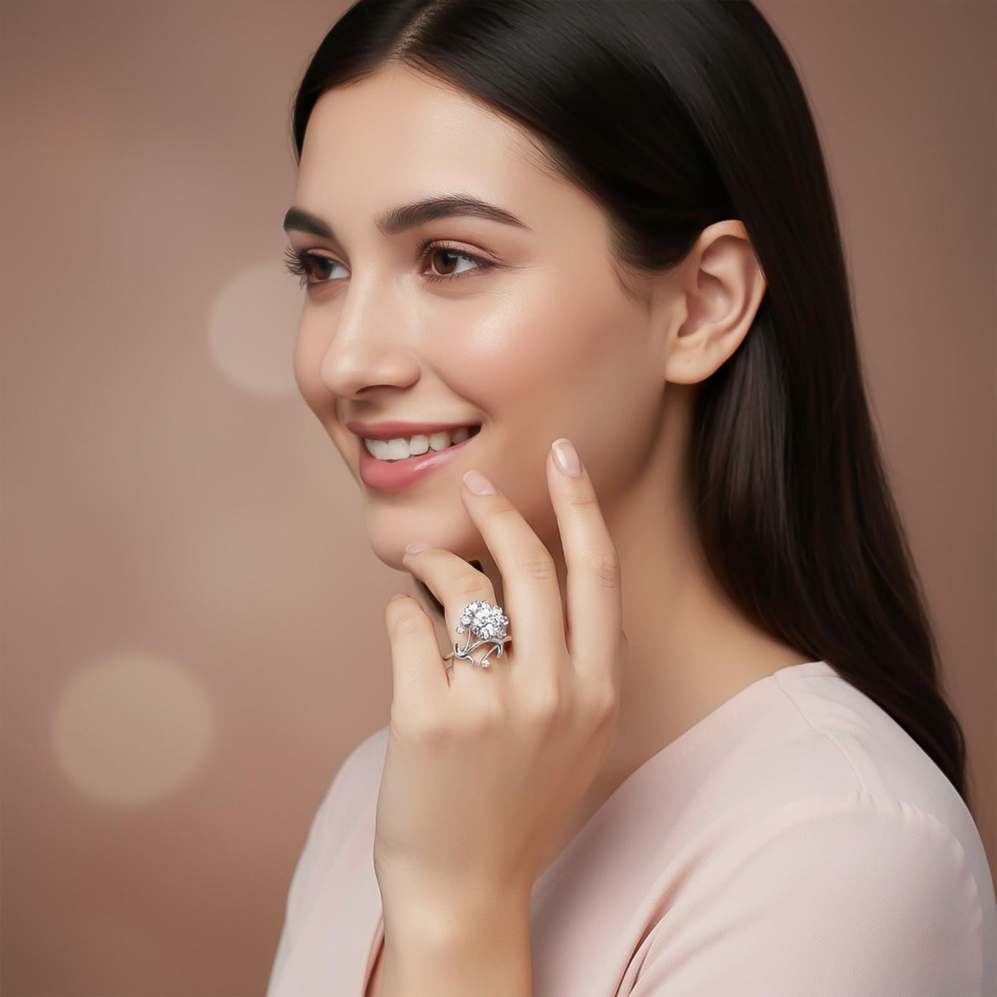 Silver Cocktail Statement Ring