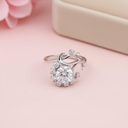 Silver Cocktail Statement Ring