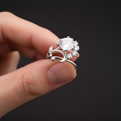 Silver Cocktail Statement Ring