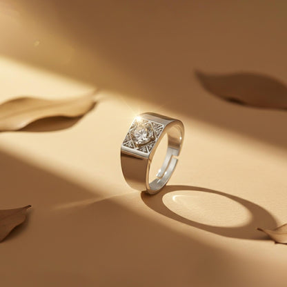 Silver Vintage Ring Band For Him