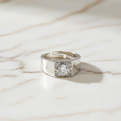 Silver Vintage Ring Band For Him