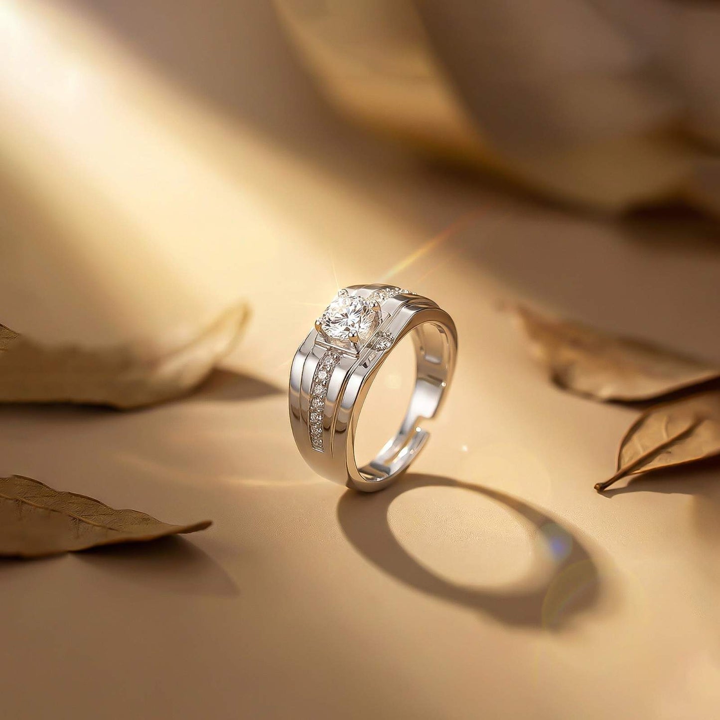 Silver Harmony Ring For Him