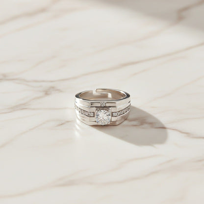 Silver Harmony Ring For Him