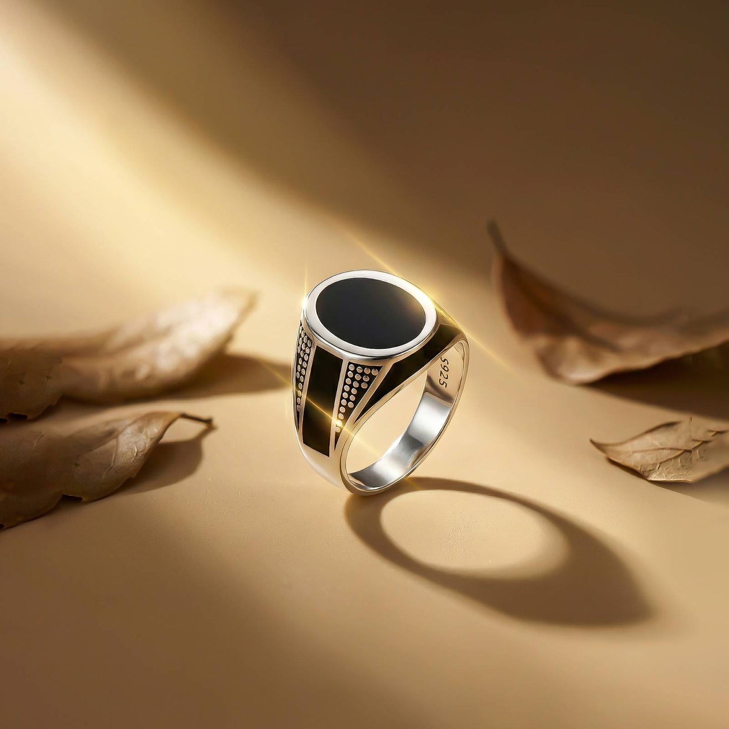 Silver Classic Signet Ring for Men