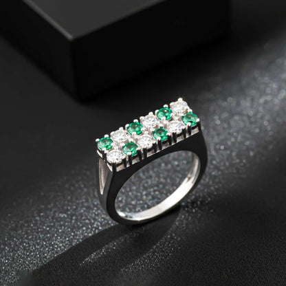 Silver Cluster Statement Ring For Him