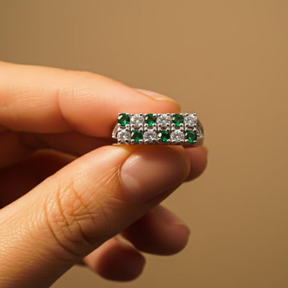 Silver Cluster Statement Ring For Him