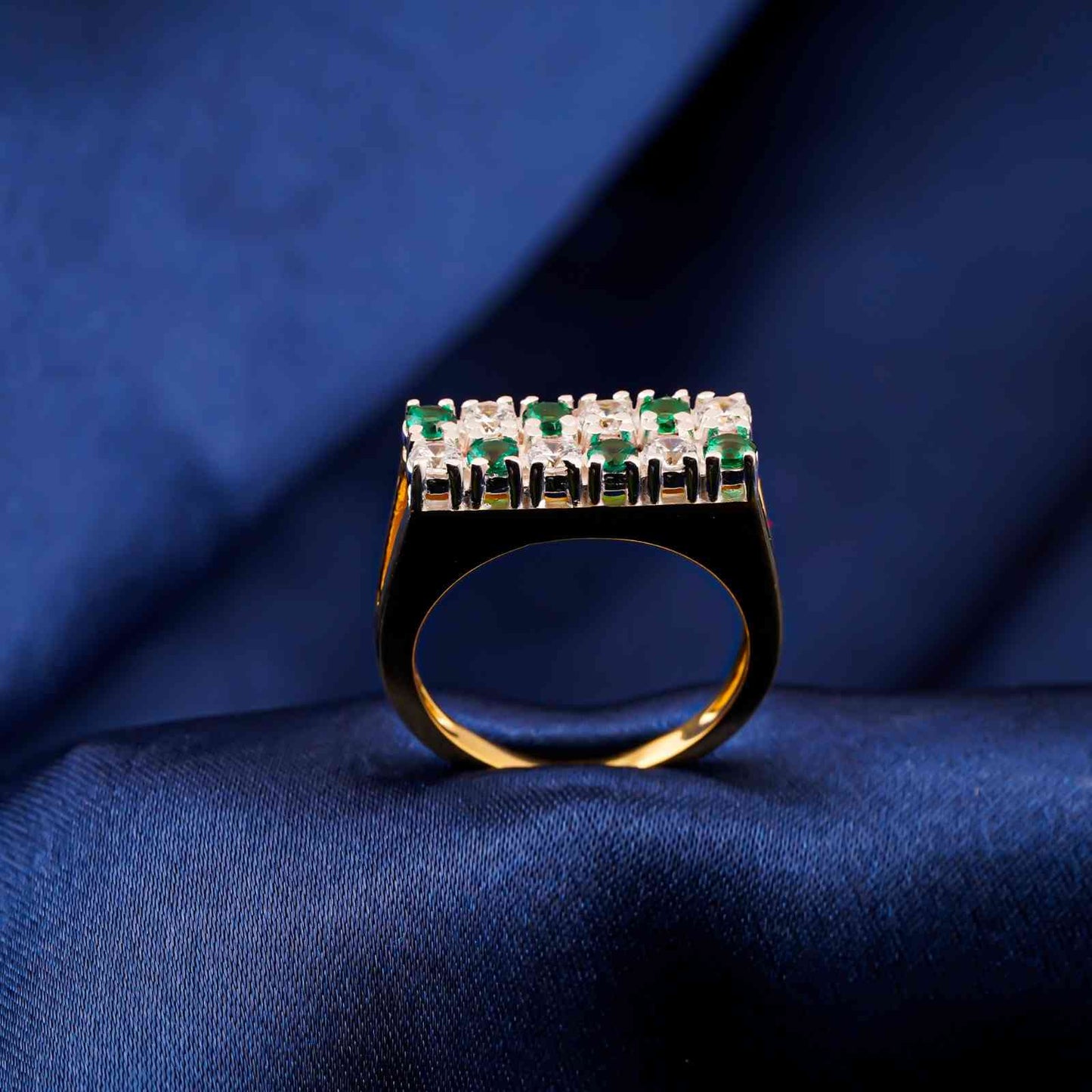Silver Cluster Statement Ring For Him