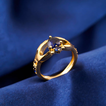 Silver Heart Dual Band Ring for Women