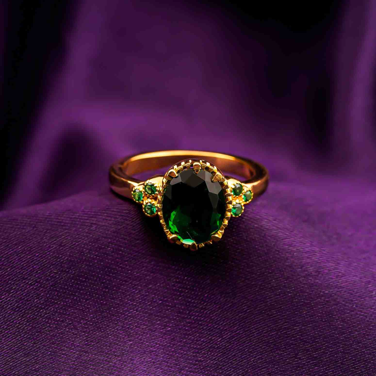 Silver Cluster Ring for Women
