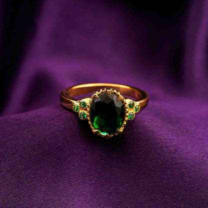 Silver Cluster Ring for Women