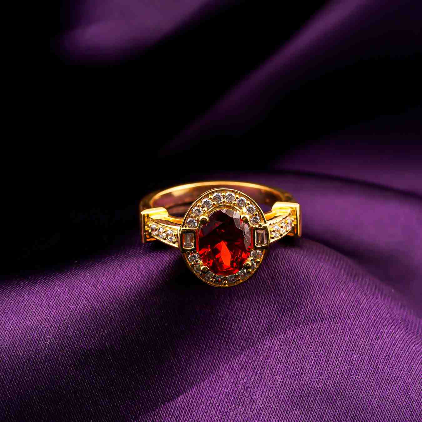 Silver Halo Designer Ring for Women
