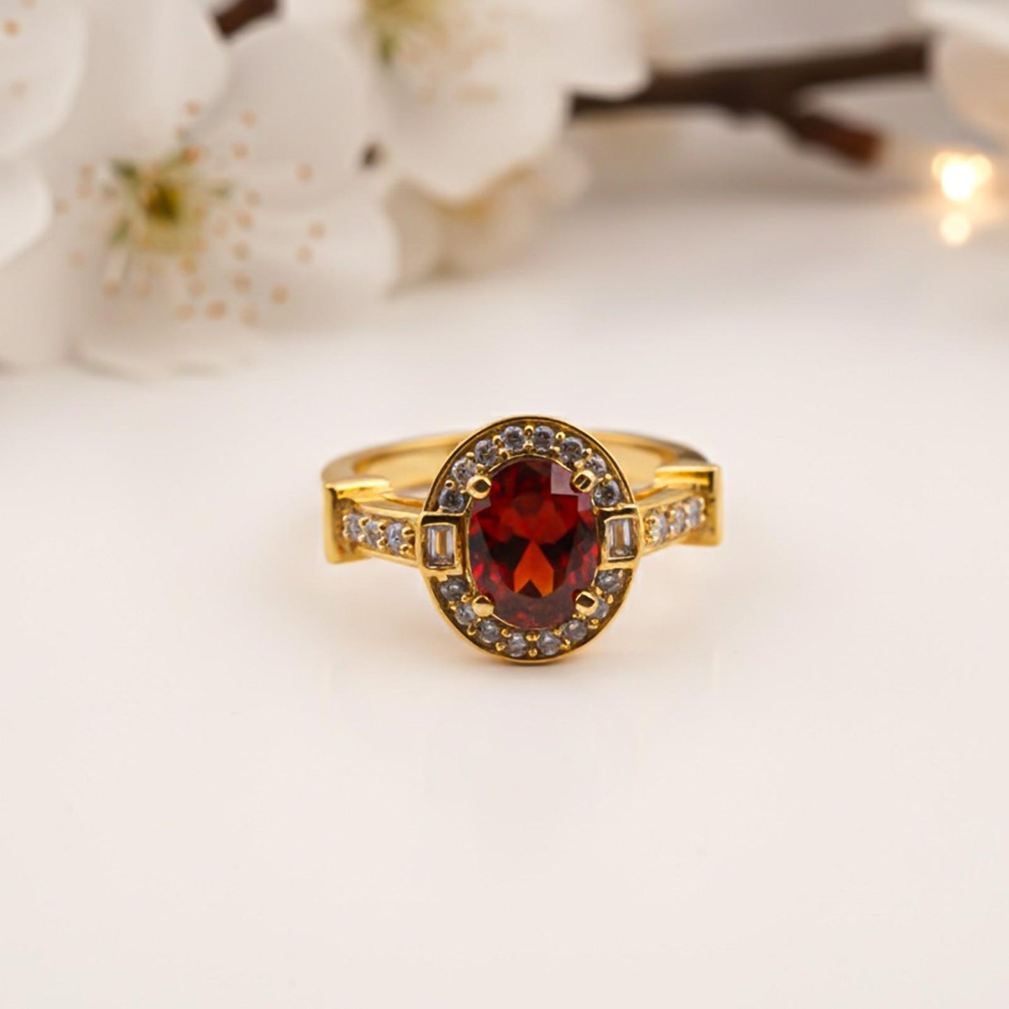 Silver Halo Designer Ring for Women