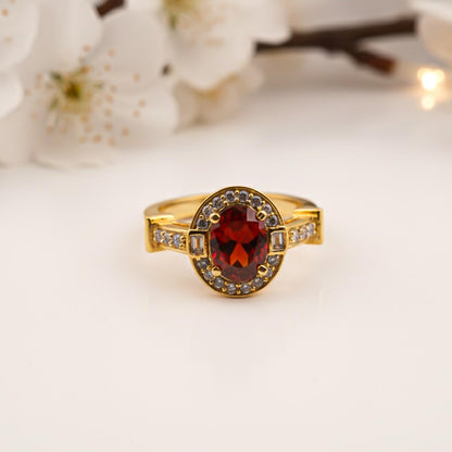 Silver Halo Designer Ring for Women