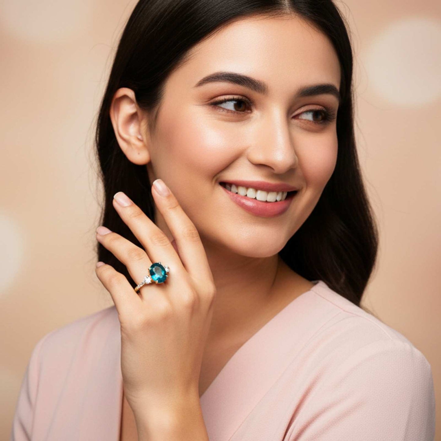 Silver London Blue Topaz Accent Ring